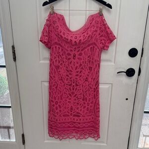 Lilly Pulitzer Elegant Pink Lace Dress